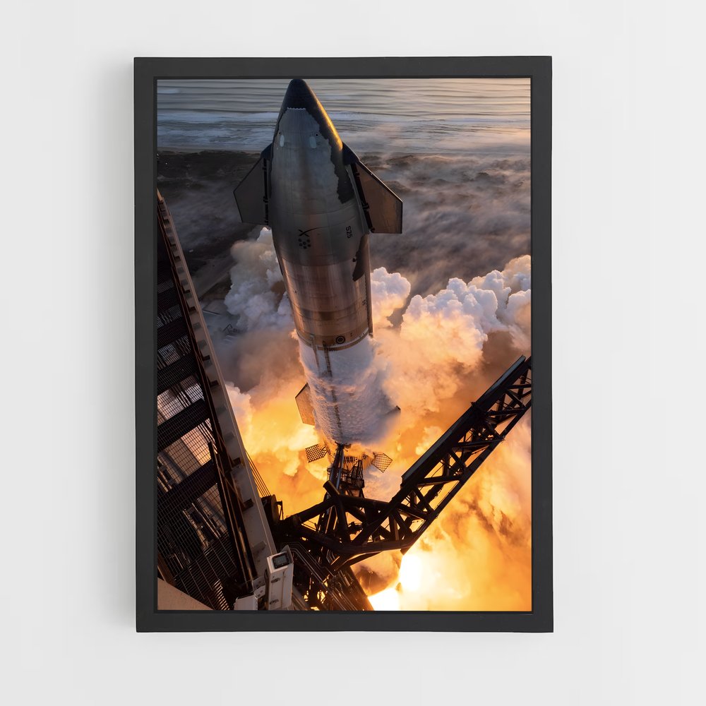 Poster Bleu origin captivant – affiche Missions spatiales (vue 2)